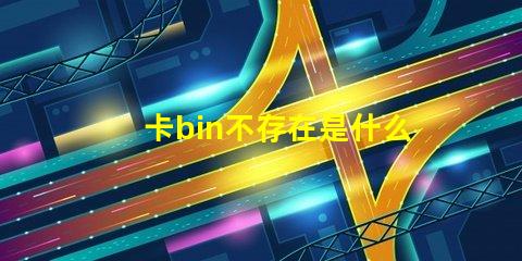 卡bin不存在是什么意思 電腦中bin是什么意思